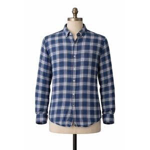 Banana Republic Shirt Men's M Linen Camden Standard Fit Button Up Long Sleeve